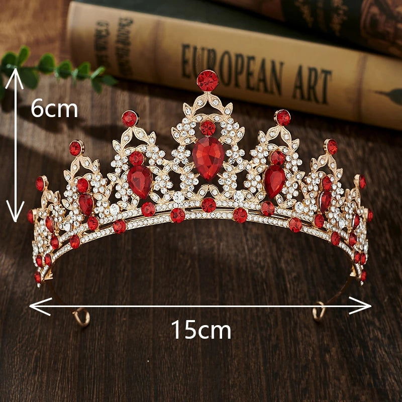 Crystal Crown Tiara Bridal Rhinestone Headband Hair Jewelry For Women Queen Party Crown Wedding Dress Gift Hair Accessories