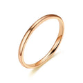 Freeteeme Punk 2mm/4mm/6mm/8mm Wide Simple Rings for Women Men Stainless Steel Smooth High Polished Wedding Finger Rings Jewelry
