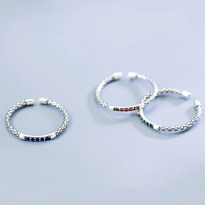 925 Sterling Silver Serpentine Rings For Women Engagement Luxury Jewelry Accessories Wholesale Jewellery Argent 925