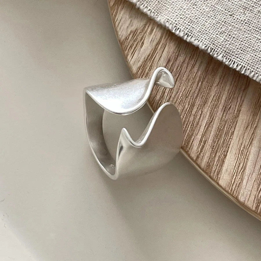 XIYANIKE Hip Hop Geometric Irregular Wide Cuff Finger Rings For Women Girl Fashion New Jewelry Gift Party Rock Anillos Mujer