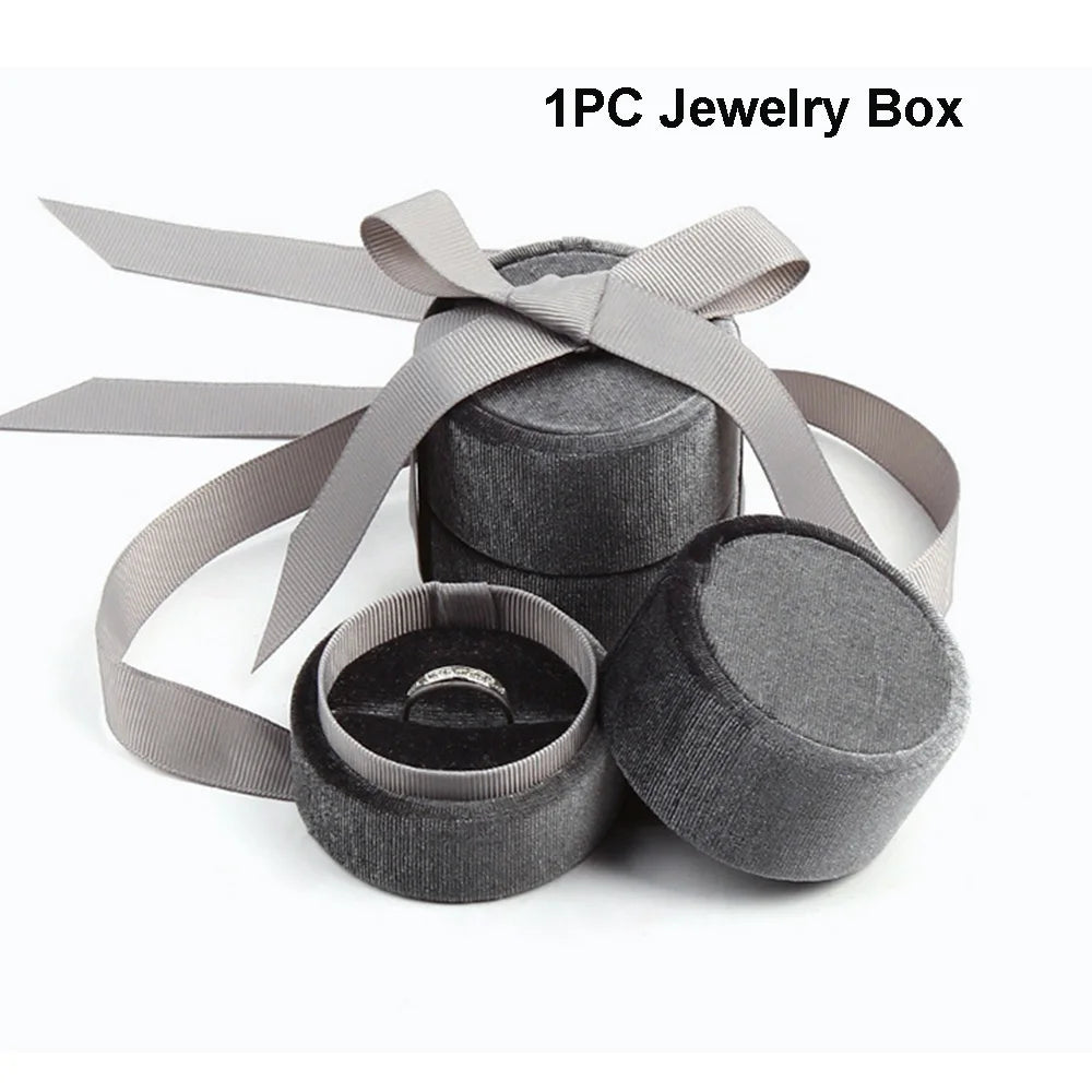 Pink Color Sweet Necklace Bowknot Wedding Velvet Displays Box Fashion Accessories Jewelry Box Jewelry Display