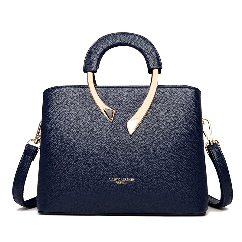 2026 New Style Crossbody Bag Medium Mom Bag Lychee Pattern Large Soft PU Zipper Closure Daily Use Fashionable Ladies Handbag Sac