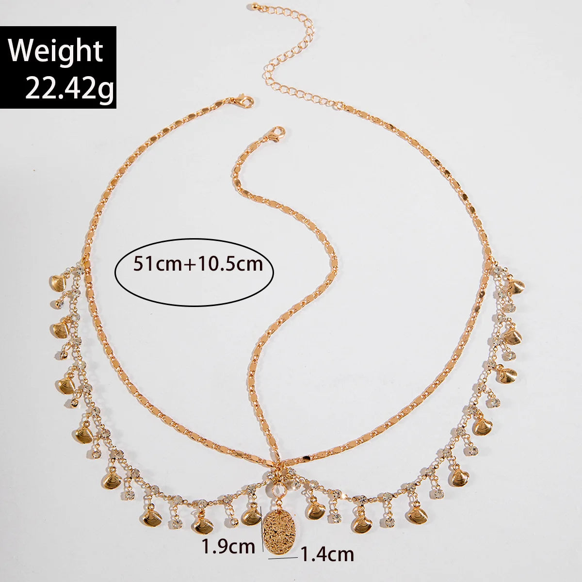 Bohemia Headband Shell Crystal Hair Accessory Chain Jewelry Women Metal Head Chain Headpiece For Party