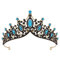 Baroque Queen Tiaras and Crowns Rhinestone Diadem for Bridal Princess Wedding Crown Hair Jewelry Party Birthday Accessories