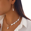 Boho Pearl Necklace Set