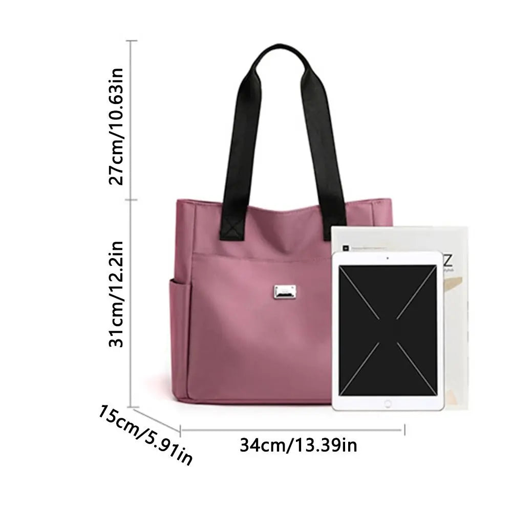 High Quality Large Capacity Handbag Tote Bags Lightweight Waterproof Nylon Shoulder Bag For Work School And Travel Shoulder Bags