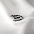 Retro Angel Demon Wings Open Ring for Women Couples Punk Gothic Adjustable Finger Jewelry Accessories Hip Hop Gifts
