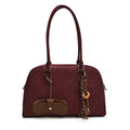 Big Size Women Bowling Bags Suede Pure Color Large Capacity Shoulder Crossbody Bag With Long Strap 2024 Luxury Designer Handbags
