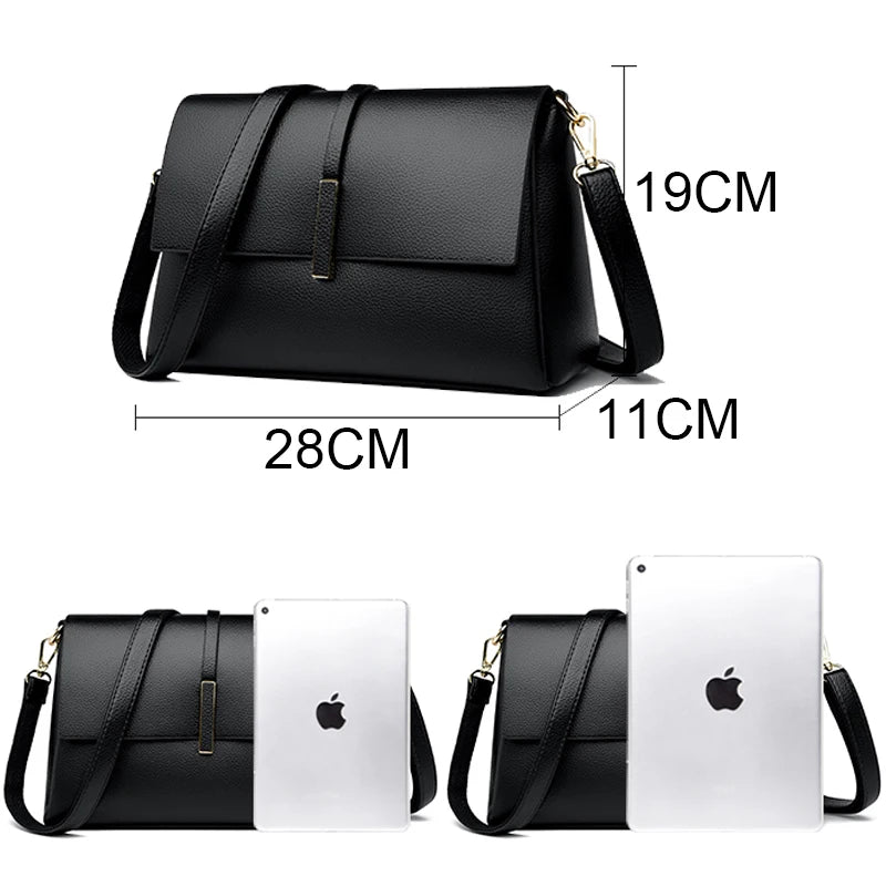 Soft Leather Luxury Shoulder Crossbody Bags for Women 2023 Fashion Purses and Handbags Designer Fashion Ladies Messenger Bag Sac