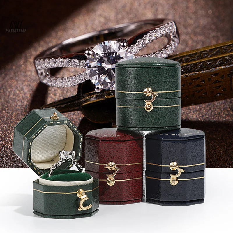 Retro Mini Ring Box High-end Diamond Ring Box Proposal Wedding Ceremony Jewelry Photograph Jewelry Props Jewelry Box
