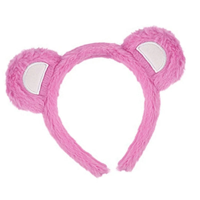 Furry Bear Ear Headbands With Adjustable Design For Kids And Women Soft Plush Hair Accessory For Daily Use Or Parties