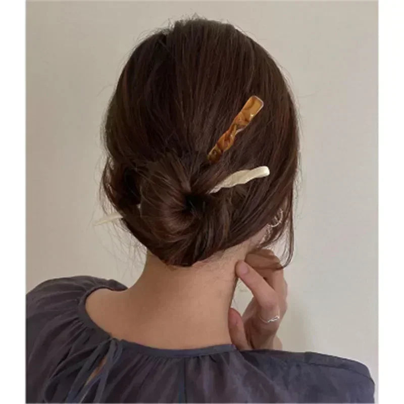 Hair Sticks Vintage Acetate Resin Marbled Women Hairpins Headdress Headwears Wedding Jewelry Hair Accessories Chinese Styles