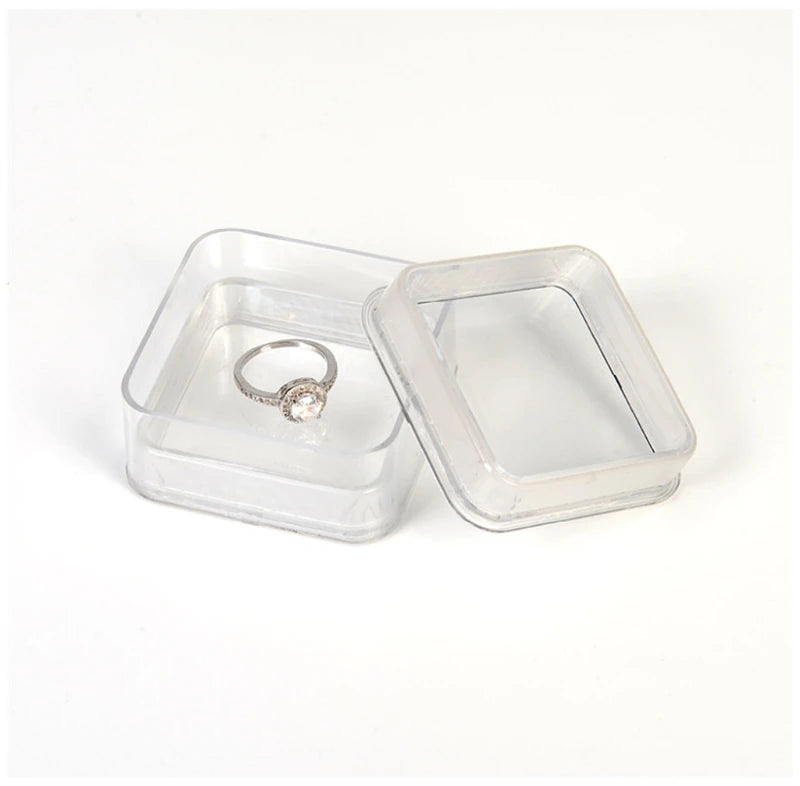 Practical Elasticity Membrane Jewelry Storage Box Transparent 3D Floating Frame Box Display Holder for Necklace Bracelet Earring