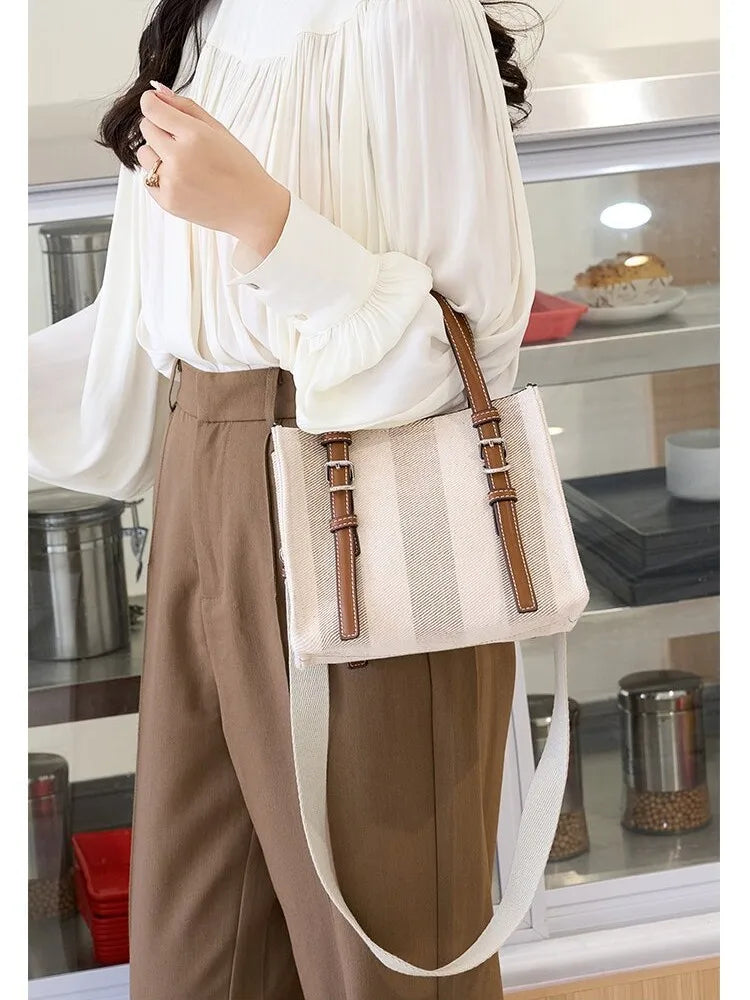 New Women Small PU Leather Tote Bags Luxury Multifunctional Versatile Ladies Fashion Shoulder Crossbody Designer Handbag