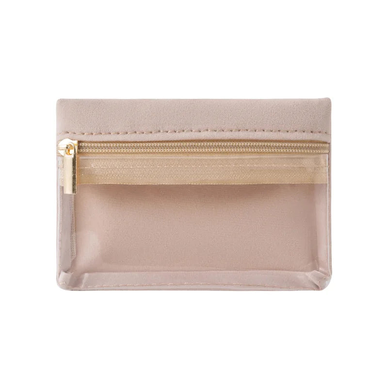 Portable Jewelry Storage Bag Earrings Necklace Velvet Zipper Pouch Travel Watch Ring Organizer Clear Water-Proof Dustproof Bag
