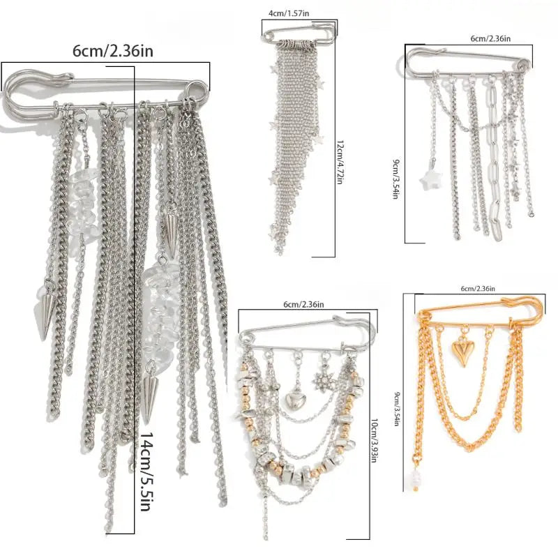 Fashion Tassel Pants Ankle Chain For Women Foot Chains Jeans Jewelry Trouser Leg Decorative Clothing Accessories
