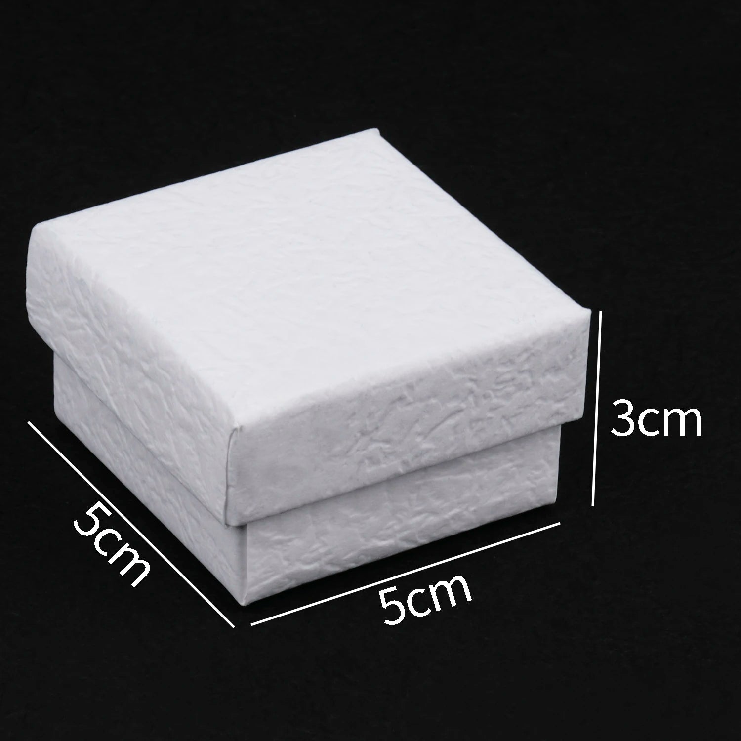 1PC Square Jewelry Organizer Box White Kraft Paper Display Gift Boxes Engagement Ring for Earring Necklace Bracelet Accessories