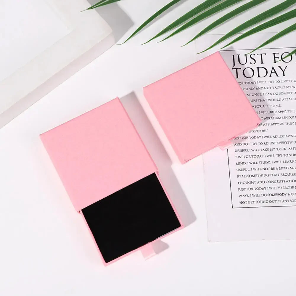 1Pc Thick Kraft Paper Drawer Jewelry Box With Sponge Greet Card for Necklace Bracelet Ring Gift Box Jewelry Packaging Box Joyero