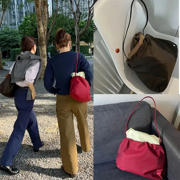 Women Bags 2025 New Nylon Korean Fashion Spring Cloud Shaped Shoulder Bag Handbag High-Capacity