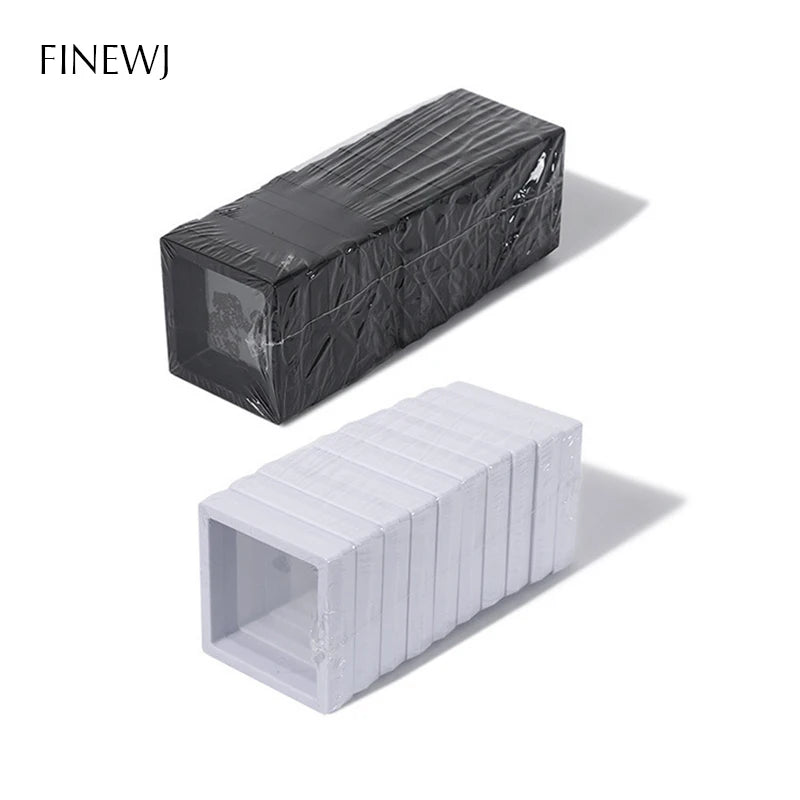Bulk Lot of 10 PE Film Display Box Ring Earring Jewelry Stand Holder Membrane Case Coin Container Floating Presentation Retainer