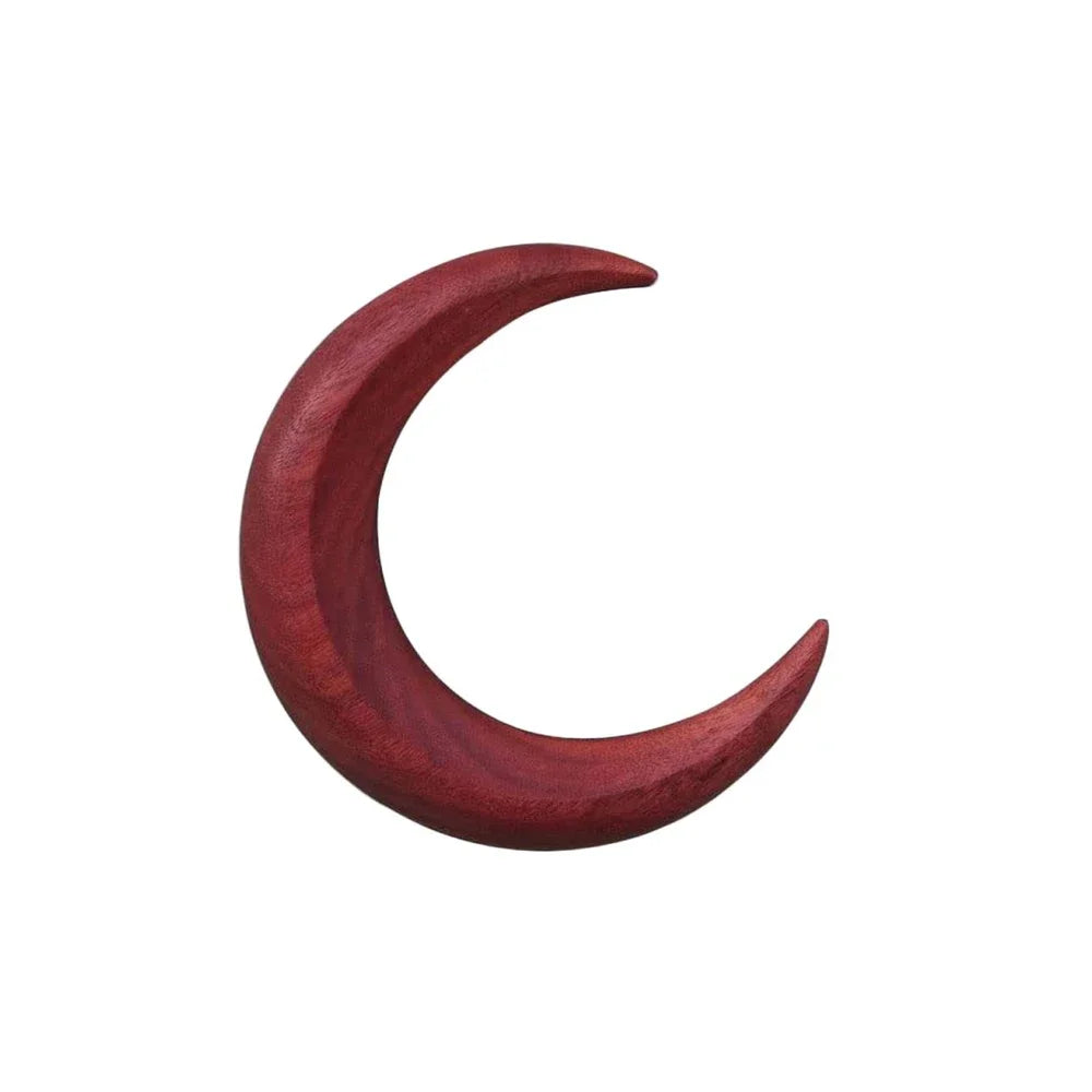 Simple Wood Moon Hair Sticks Hand Carved Wooden Crescent Hair Forks for Women Long Hairpin Comb Styling Fashion Hair Accessories