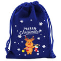 1PC Christmas Velvet Bags Drawstring Pouch Candy Gift Bag Bracelet Earrings Necklaces Jewelry Packaging Storage Bags