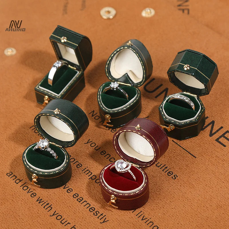 Retro Mini Ring Box High-end Diamond Ring Box Proposal Wedding Ceremony Jewelry Photograph Jewelry Props Jewelry Box