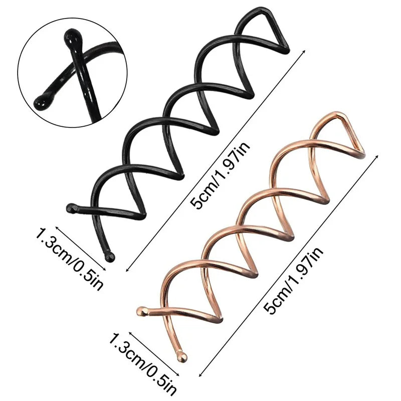 10pc/lot Hair Fairy Spiral Bobby Pin Clips Twist Barrette Hairpin Ornaments Fork Bridal Headwear Sunmmer Accessories Ladies Girl