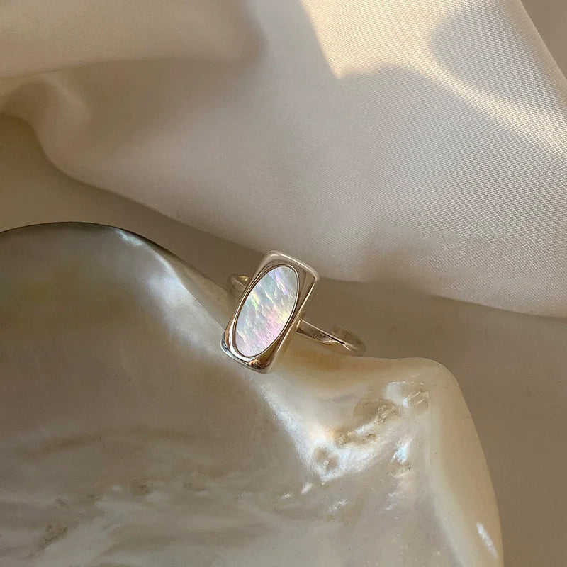 XIYANIKE Delicate Temperament Shell Cuff Finger Rings For Women Fashion New Jewelry Gift Party Beach Vacation anillos mujer