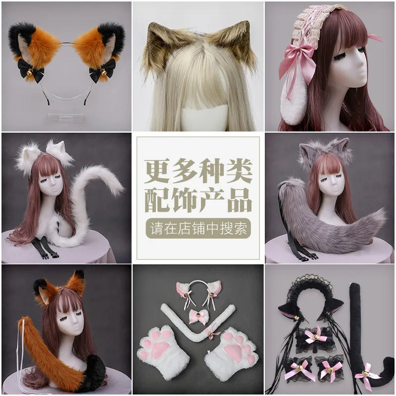 New Moving Cat Ear Swinging Headband Cosplay Accessories Club Masquerade Party Headwear Hair Jewelry