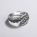 Luxury 925 Sterling Silver Angel Wing Women's Ring