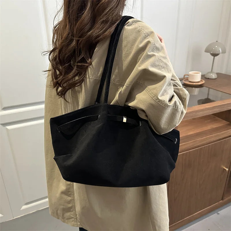 Autumn Women Leisure Shoulder Bag Comfortable and Versatile Texture Crossbody Tote Handle Bag Fashion Luxury Simple Storage Bag