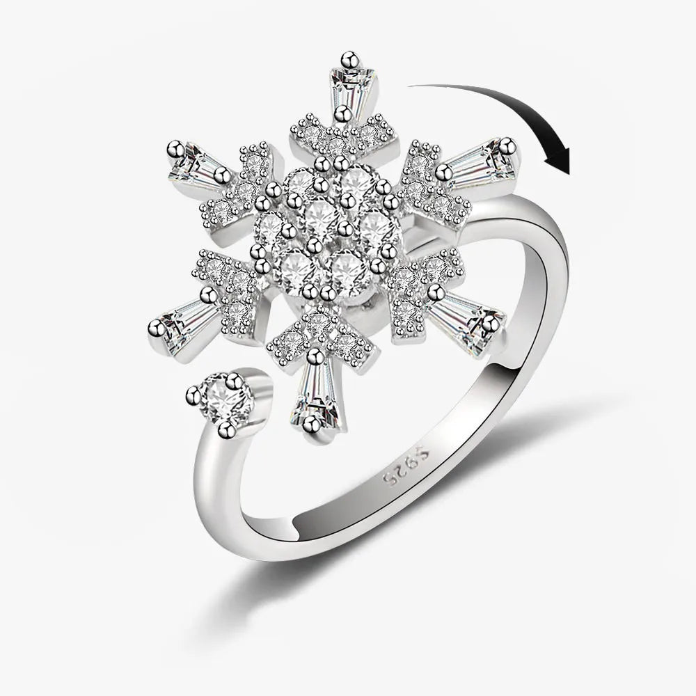2025 New Rotating Anxiety Knuckle Ring For Women Adjustable And Stackable Open Couple Rings Party Jewelry Gifts Anillo