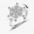 2025 New Rotating Anxiety Knuckle Ring For Women Adjustable And Stackable Open Couple Rings Party Jewelry Gifts Anillo