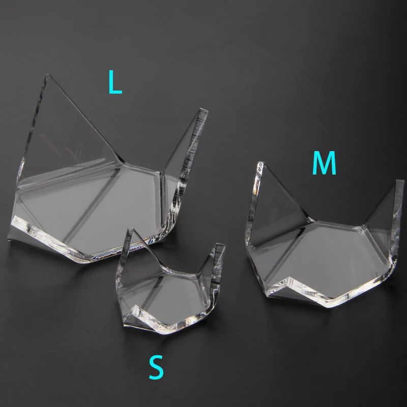 Triangle Acrylic Holders for Mineral Stone Display Rack and Stand Crystal Stand