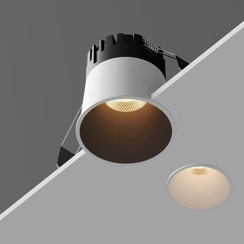 Mini Anti-glare LED COB Spotlight 3W 5W 7W 10W 12W 15W Dimmable LED Downlight 18W 110V 220V Ceiling Lamp For Indoor Lighting