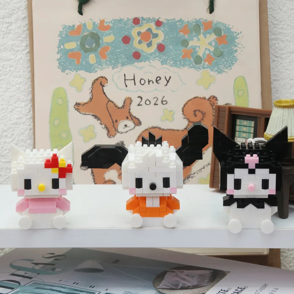 Sanrio Hello Kitty Building Blocks – Kuromi, My Melody & Cinnamoroll