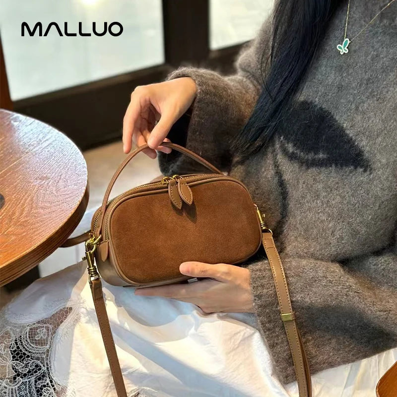 Woman Cowhide Genuine Leather Shoulder Bag Ladies High Quality Leather Handbag Female Fashion Luxury Design Crossbody Bag Women