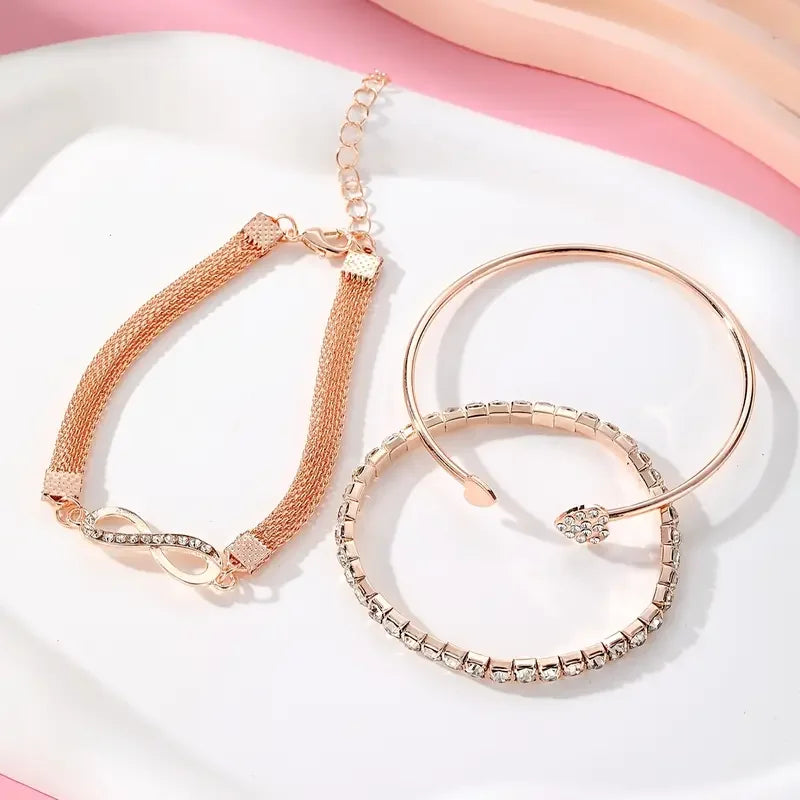 Vintage Infinity Bracelet Set