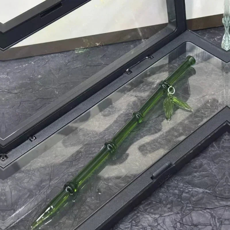 New Chinese Style Exquisite Bamboo Hairpin Ice Translucent Green Imitation Jade Plastic Resin Jewelry