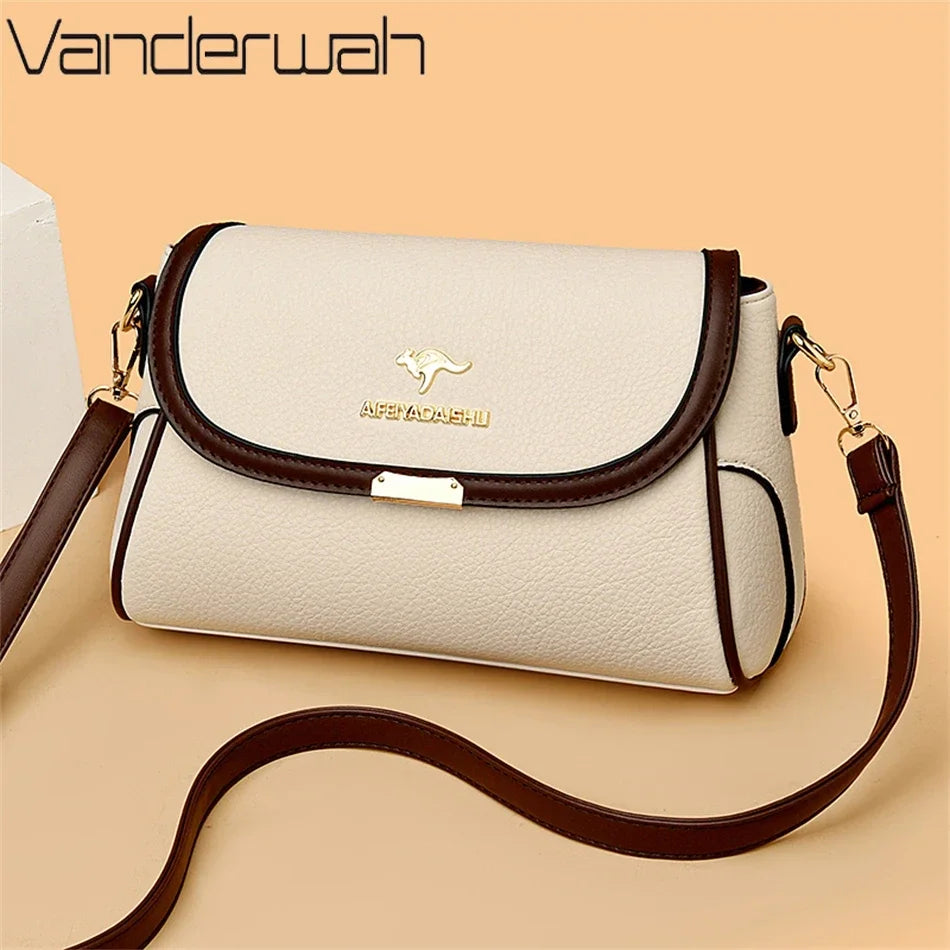 Solid Color Top Quality Leather Small Shoulder Bagsfor Women 2026 Hot Messenger Bags with StrapDesigner Crossbody Bag Sac AMain