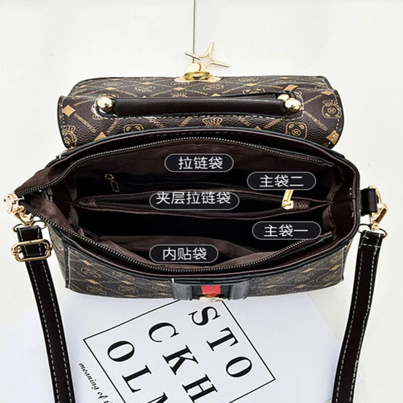 New Shoulder Bag Women Bag Tote Luxury Designer Handbag Women Handbags Leather Printed Monogram Single Shoulder Straddle Bag