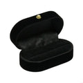 A52E Portable Double Ring Box Velvet Jewelry Ring Box Proposal Engagement Bands Display Holder Wedding Ring Storage for Case