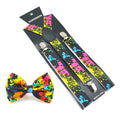Fashion Poker Novelty New Design Mix Casual Suspenders Men for Pants Holder Butterfly Women Y-back Suspender Bow Tie Gift Set