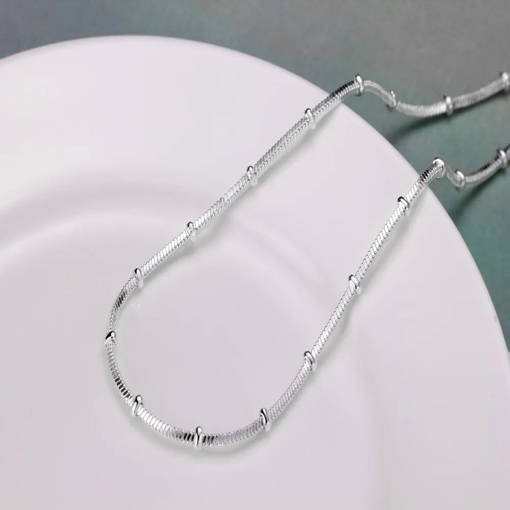 Silver Bracelet & Necklace Se