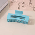 10.5CM Solid Hair Claw Elegant Hairpins Barrette Crab Hair Clips For Women Girls Korean Square Headwear Simple Hair Accessories