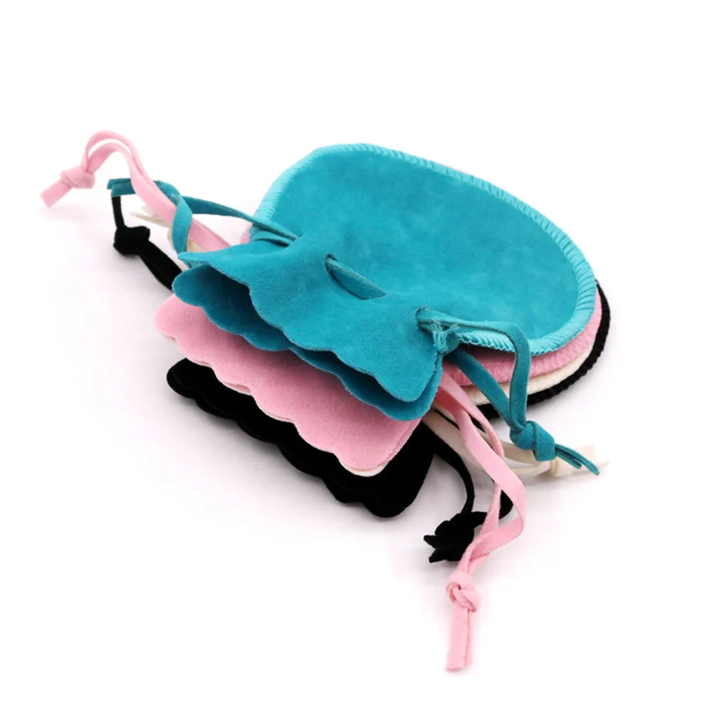 10pcs Velvet Drawstring Bag Pouch String Sachet for Jewelry Organizers Gift Small Businesses Packaging Candy Gift Storage Supply