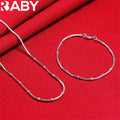 Silver Bracelet & Necklace Se