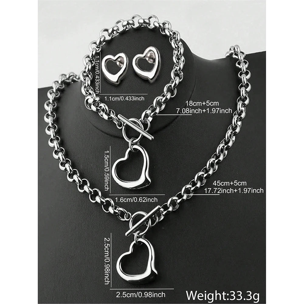 Love Pendant Jewelry Set