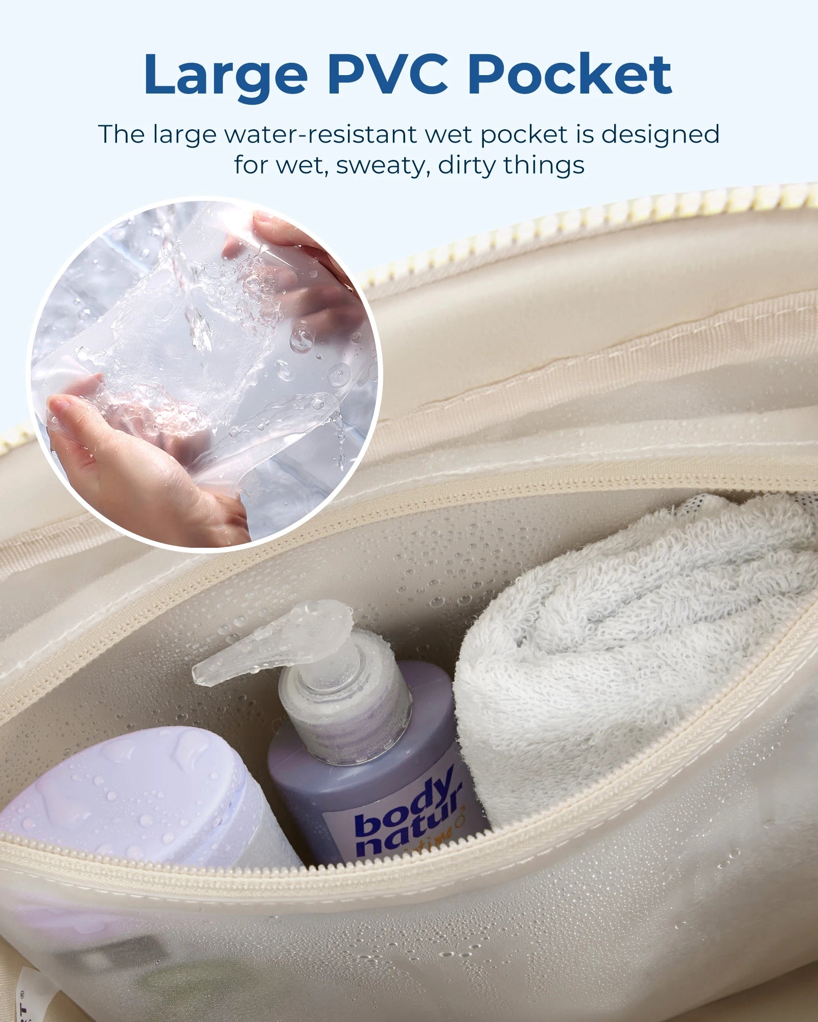 BAGSMART Women's Travel Duffel Bag Gym Bag with Wet Pocket Carry On Waterproof Weekender Boston Bag for Airport Cabin